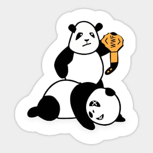 Panda Fighting Champions Sticker